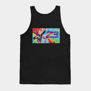 Freedom mantra with exuberant freedom expressing antelope Tank Top